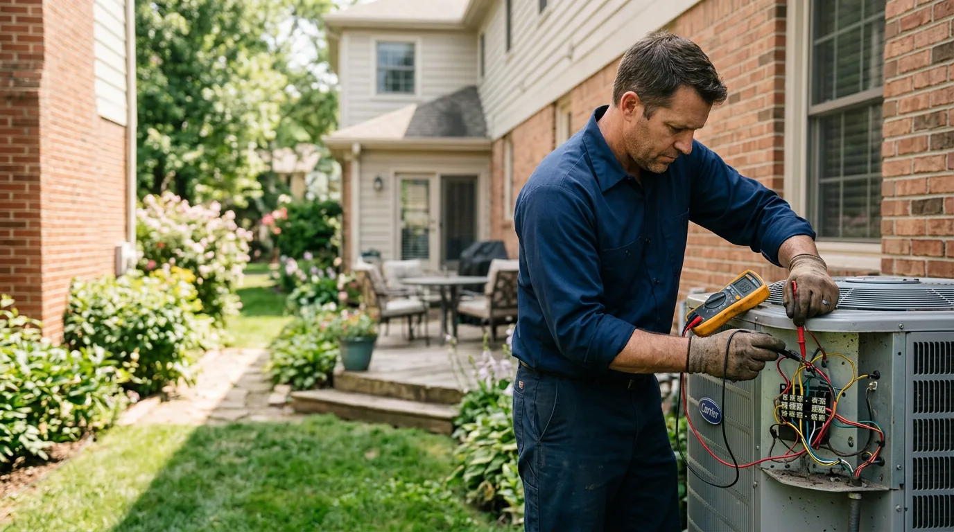 HVAC technician working near Big Rock, IL